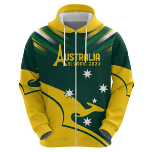 Custom Australia Paris 2024 Hoodie - National Colors, Limited Edition Ver2 by Vibe Hoodie