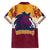 nrl-broncos-champions-2023-family-matching-off-shoulder-long-sleeve-dress-and-hawaiian-shirt-proud-newcastle-aboriginal-vibe