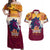 custom-nrl-broncos-champions-2023-couples-matching-off-shoulder-maxi-dress-and-hawaiian-shirt-proud-newcastle-aboriginal-vibe