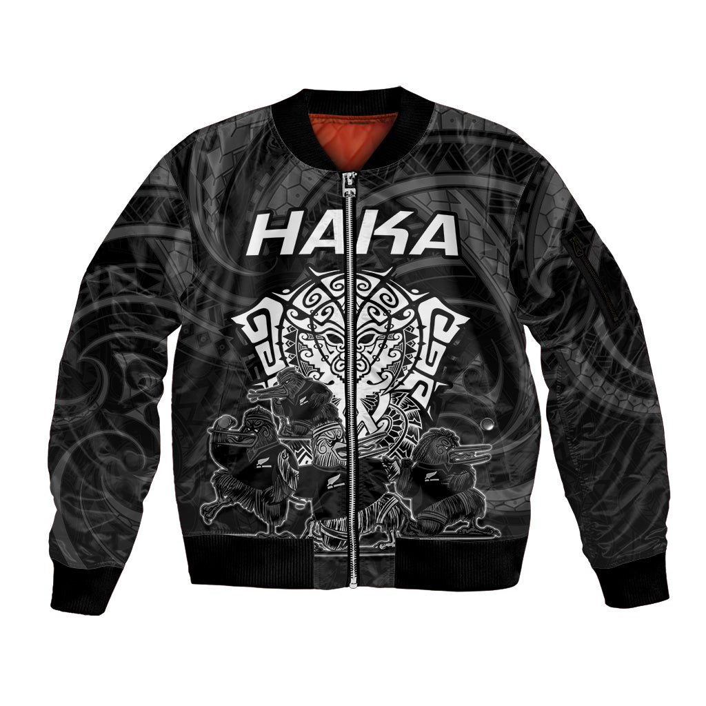 personalised-new-zealand-rugby-sleeve-zip-bomber-jacket-aotearoa-ka-mate-haka-all-black-mix-ta-moko-white-style