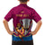 personalised-brisbane-lions-football-family-matching-long-sleeve-bodycon-dress-and-hawaiian-shirt-go-champions-2023-mascot-with-polynesian-indigenous-art