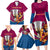 personalised-brisbane-lions-football-family-matching-long-sleeve-bodycon-dress-and-hawaiian-shirt-go-champions-2023-mascot-with-polynesian-indigenous-art