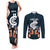 personalised-calrton-football-couples-matching-tank-maxi-dress-and-long-sleeve-button-shirts-blues-go-champions-2023-polynesian-indigenous-art