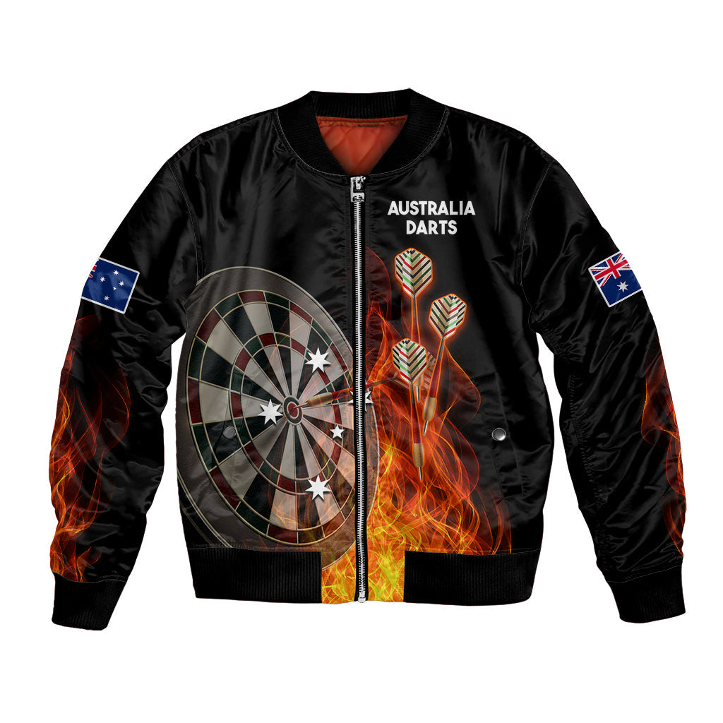 custom-personalised-australia-darts-fire-burning-black-style-bomber-jacket