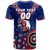 (Custom Personalised) Roosters Rugby 2022 Aboriginal Art T-Shirt - LT12