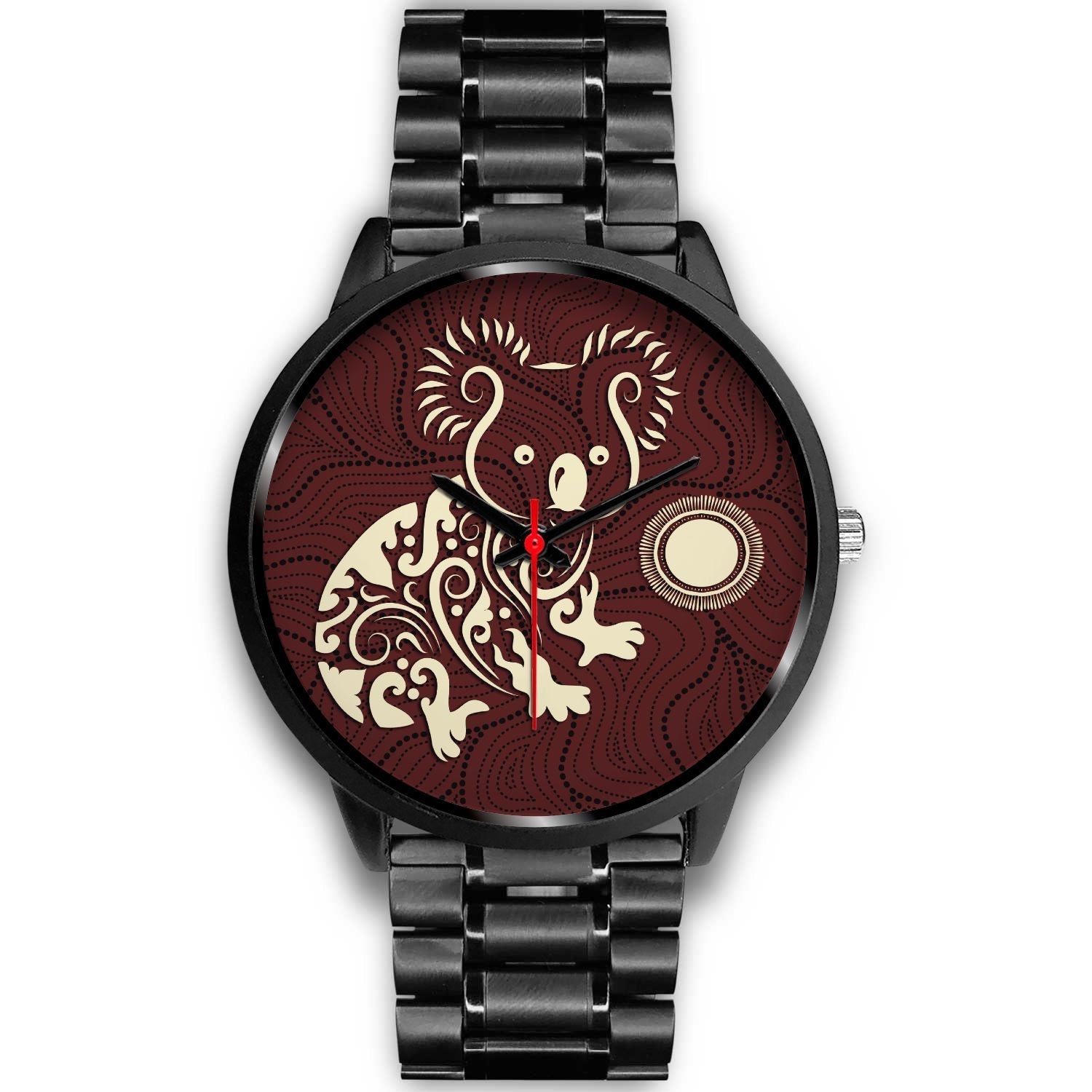 australia-aboriginal-watch-koala-patterns-treasure-black-watch